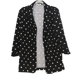 Charlotte Russe Black and White Polka Dot Blazer